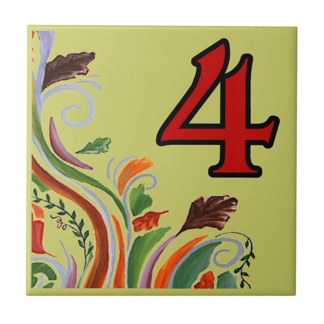 U-Bahn-Tiles 4 Vier Fliese (Vorderseite)