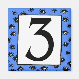 U-Bahn-Tiles drei auf Magnet