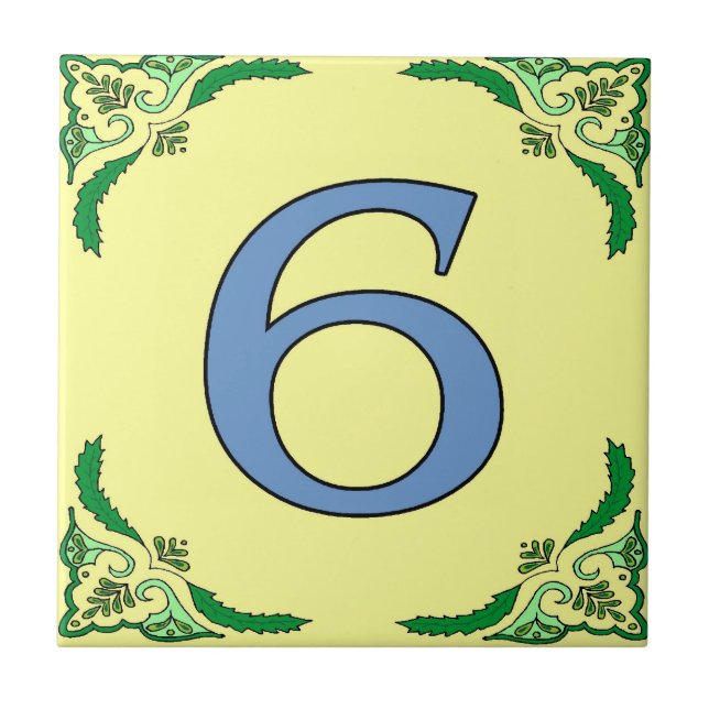 U-Bahn-Tiles Vine Rahmen 6 Sechs Fliese (Vorderseite)
