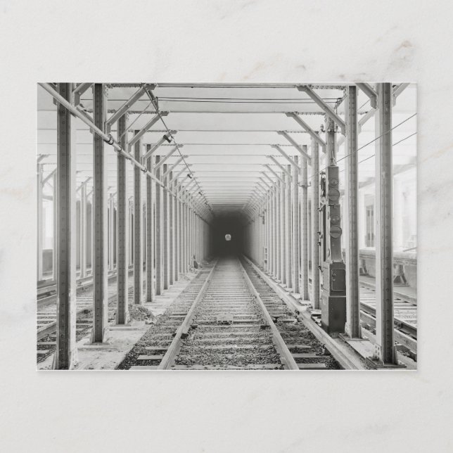 U-Bahn-Tunnel, 1904 Postkarte (Vorderseite)
