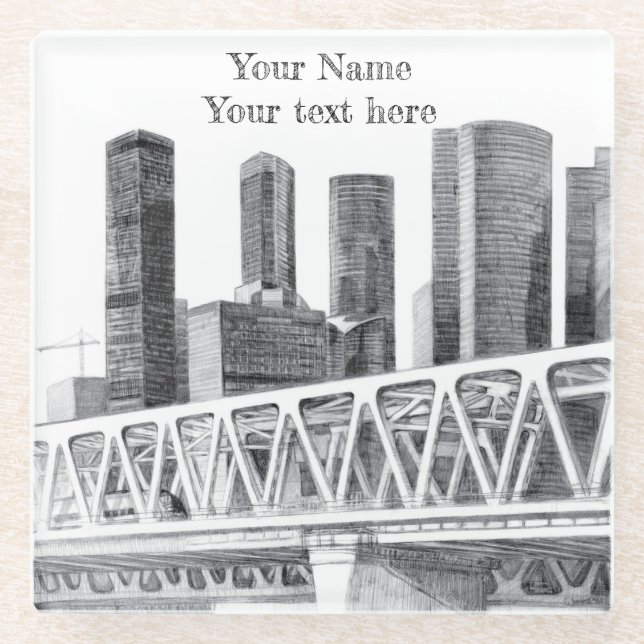 U-Bahn-Untersetzer Glasuntersetzer (Vorderseite)