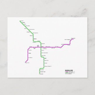 U-Bahn von Bangalore Postkarte