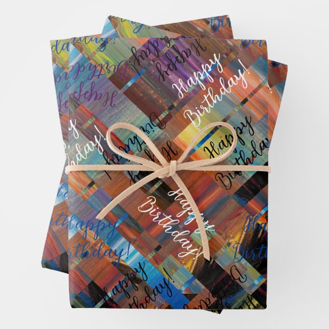 U-Bahn von Kairo - Happy Birthday Geschenkpapier Set (Beispiel)