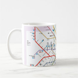U-Bahn von Mailand Kaffeetasse