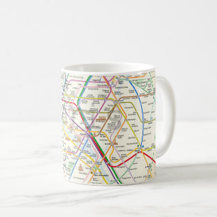 U-Bahn von Paris Kaffeetasse