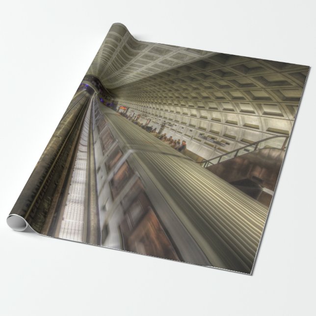 U-Bahnhof Washington DC Geschenkpapier (Ungerollt)