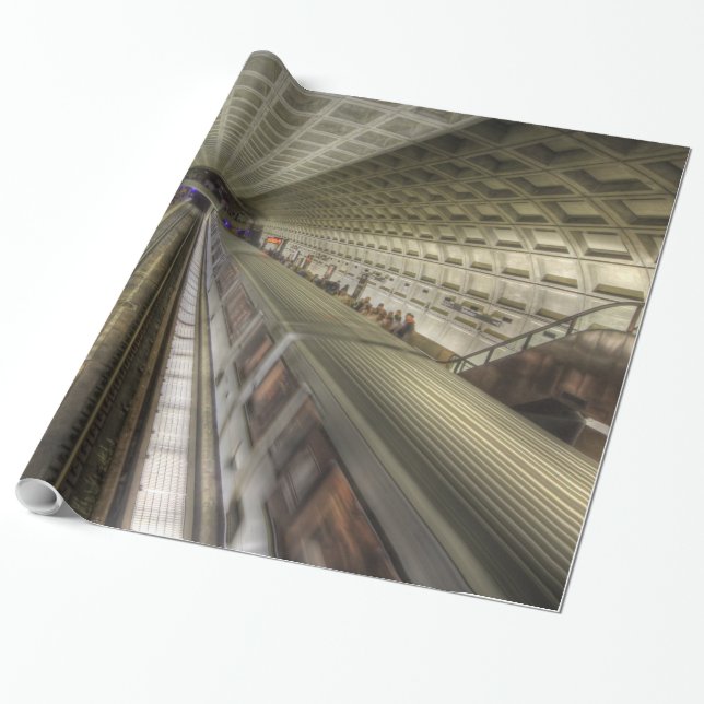 U-Bahnhof Washington DC Geschenkpapier (Ungerollt)