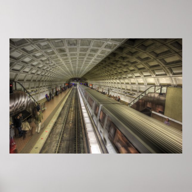 U-Bahnhof Washington DC Poster (Vorne)
