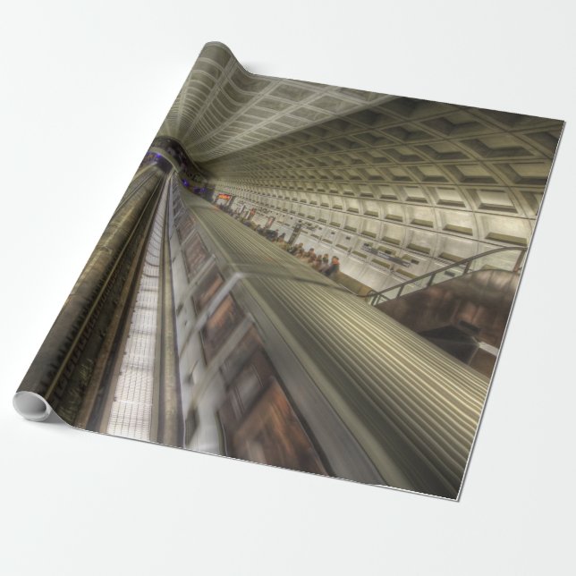 U-Bahnstation Washington DC Geschenkpapier (Ungerollt)