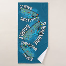 U-Boot, Bauble, Weihnachten Badehandtuch