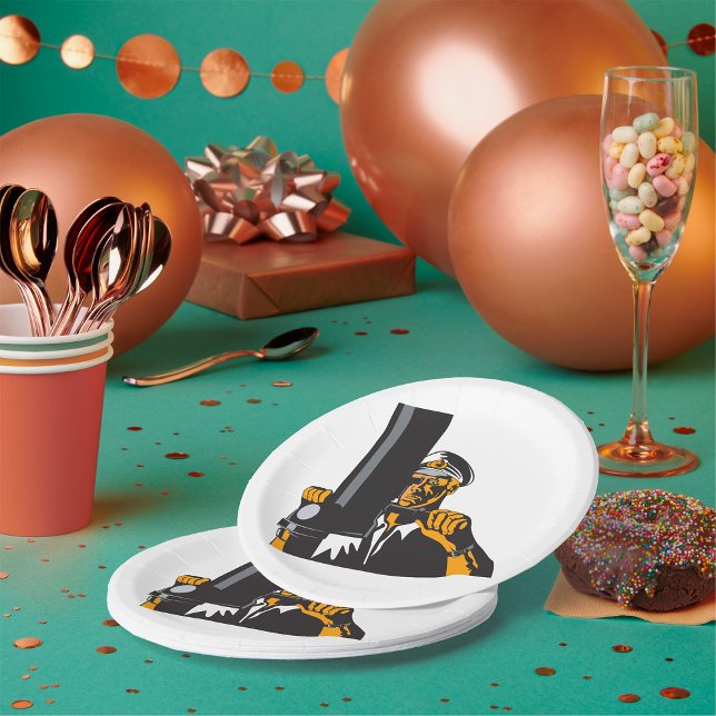 U-Boot-Captain mit Periscope Pappteller (Von Creator hochgeladen)