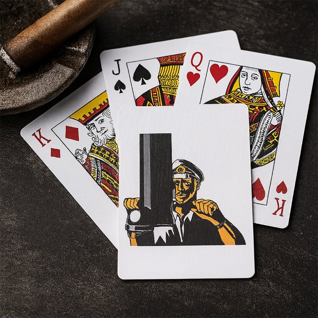 U-Boot-Captain mit Periscope Spielkarten (Von Creator hochgeladen)