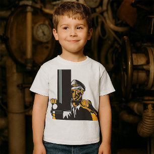 U-Boot-Captain mit Periscope T-Shirt
