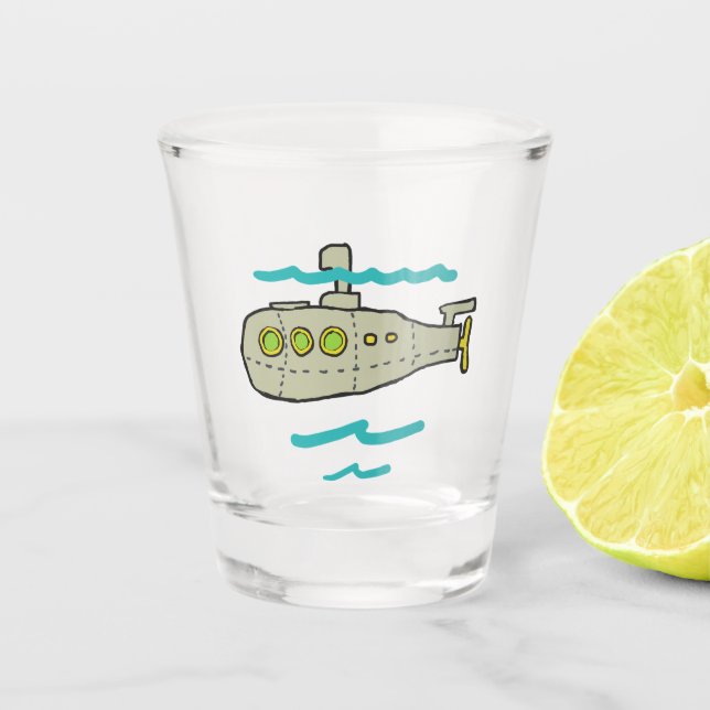 U-Boot Schnapsglas (Vorderseite)