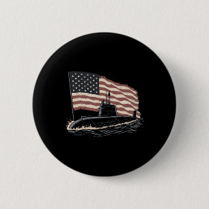 U-Boot USA-Flagge Veteran 4. Juli Button