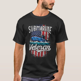 U-Boot Veteran Funny Remüde U-Boot US Sile T-Shirt