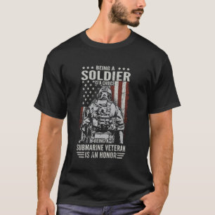 U-Boot-Veteran Zu Sein Ist Eine Ehre Flagge USA U- T-Shirt