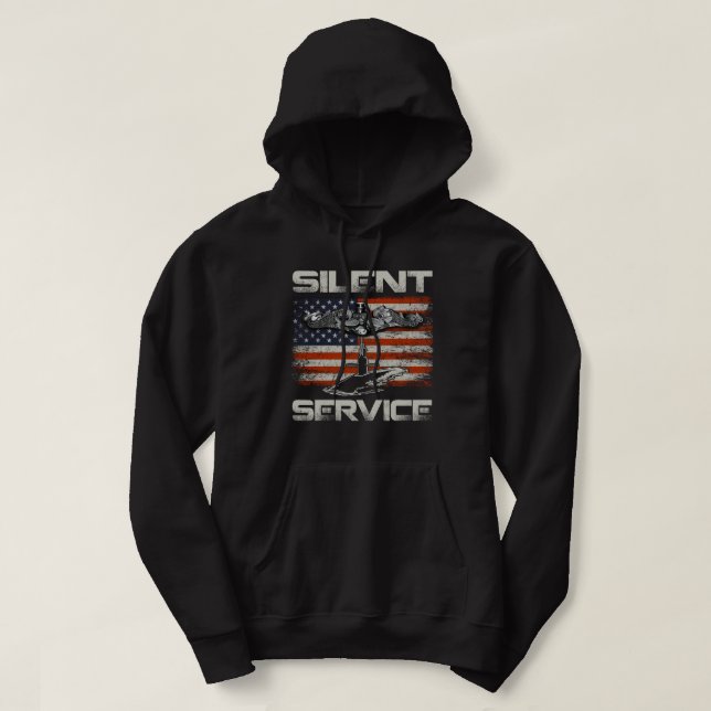 U-Boote für die Marine - Schweigender Dienst Hoodie (Design vorne)