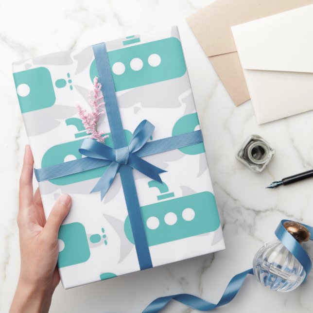 U-Boote & Haie Geschenkpapier (Schenken)