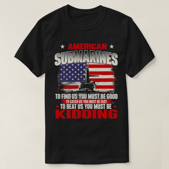 U-Boote Patriotic Navy U.S. Veteran Sub T-Shirt (Design vorne)