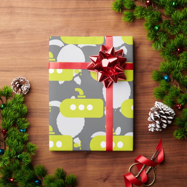 U-Boote & Schildkröten Geschenkpapier (Feiertagsgeschenk)