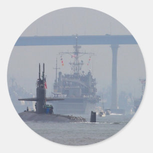 U-Boote-U-Boote Nuklearer Schiffe Runder Aufkleber