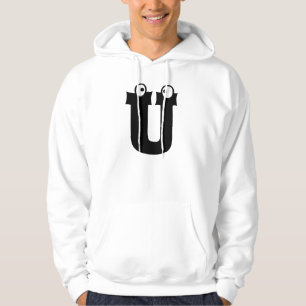 U, Brief mit Augenbrauen Hoodie