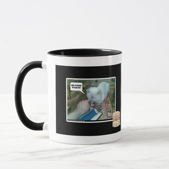 U drückte mein Gesicht ein! Tasse (Links)