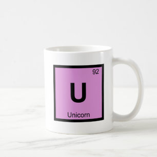 U - Einhorn Chemie Periodensystem Symbol Kaffeetasse