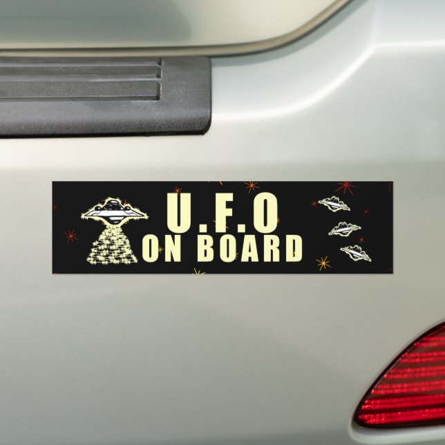 U.F.O. an Bord Autoaufkleber (Auf Auto)