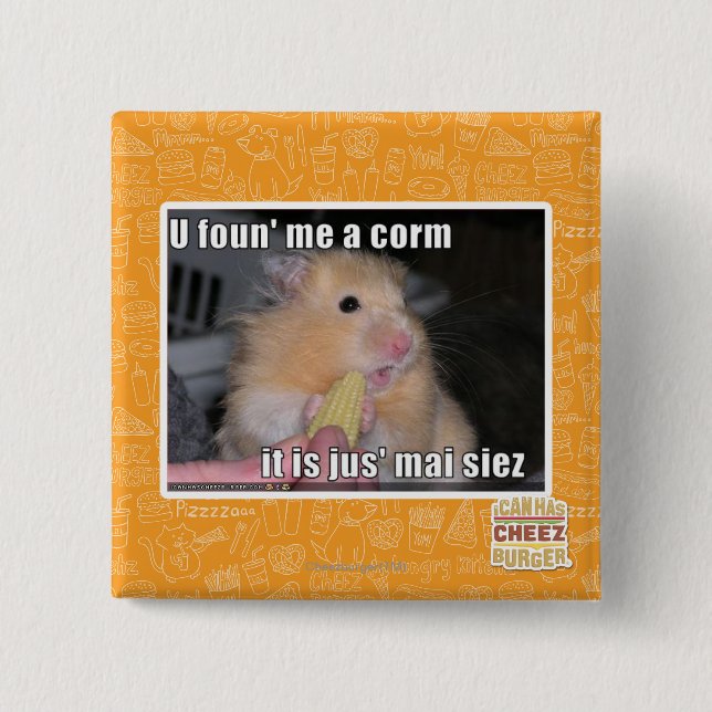 U fand mich ein Mais Button (Vorderseite)
