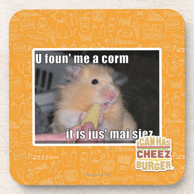 U fand mich ein Mais Untersetzer (Vorderseite)