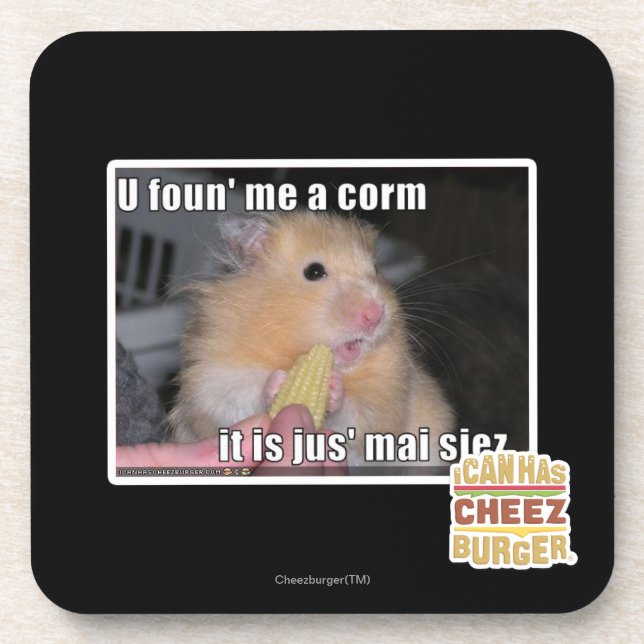 U fand mich ein Mais Untersetzer (Vorderseite)