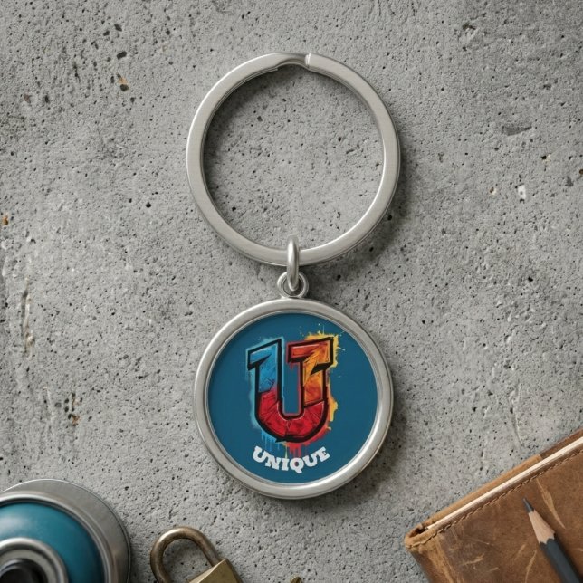 "U" Got Aussehen: Anpassbare Graffiti-Monogramm Schlüsselanhänger (Von Creator hochgeladen)