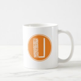 U Initiale florale Monogramm Kaffeetasse
