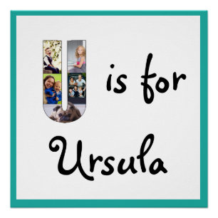 U ist für Name Poster