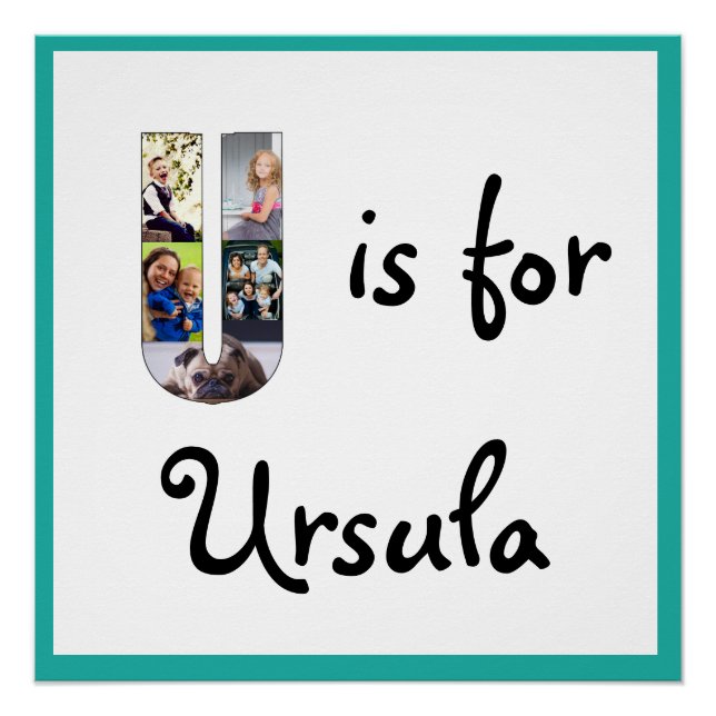 U ist für Name Poster (Vorderseite)