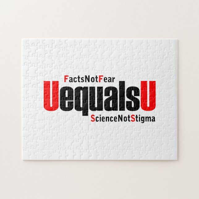 U ist gleich U - HIV nicht nachweisbar - Wissensch Puzzle (Horizontal)