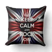 U.K-Flagge Die Union Jack und Keep calm and Rock O