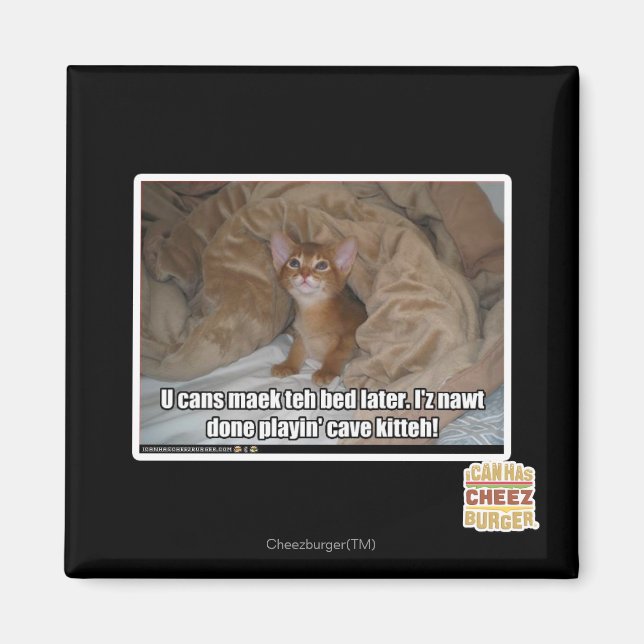 U kann das Bett später machen. Magnet (Vorne)