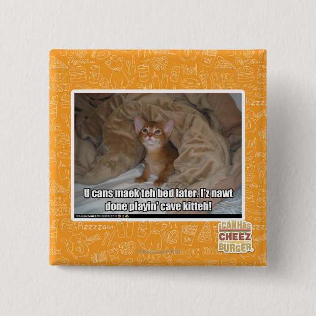 U kann maek das Bett später Button (Vorderseite)