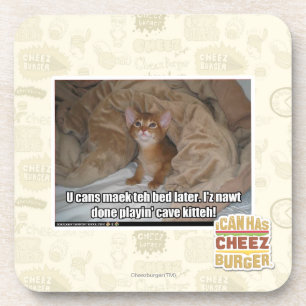 U kann maek das Bett später Getränkeuntersetzer