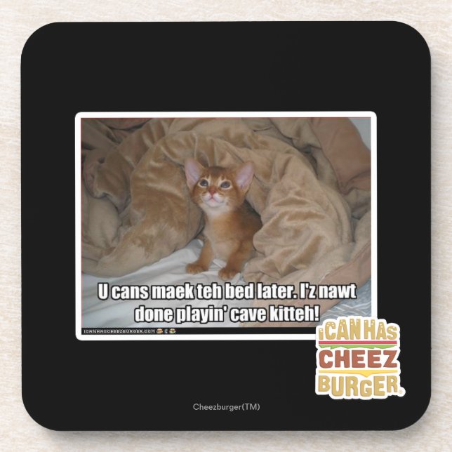 U kann maek das Bett später Getränkeuntersetzer (Vorderseite)