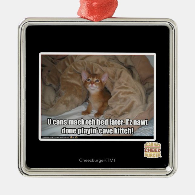 U kann maek das Bett später Ornament Aus Metall (Vorne)