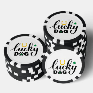 U Lucky Dog Poker Chip bleibt gleich, da es sich u