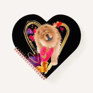 U MAKE MEIN HERZ GO BLING - Chow Herz Notebook Notizbuch