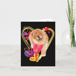 U MAKE MEIN HERZ GO BLING - Red Chow Art Cards Feiertagskarte