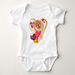 U MAKE my HEART GO BLING - Chow baby Body Strampler