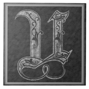 U Monogram "Royal Gray Stone" Keramik Tile Fliese