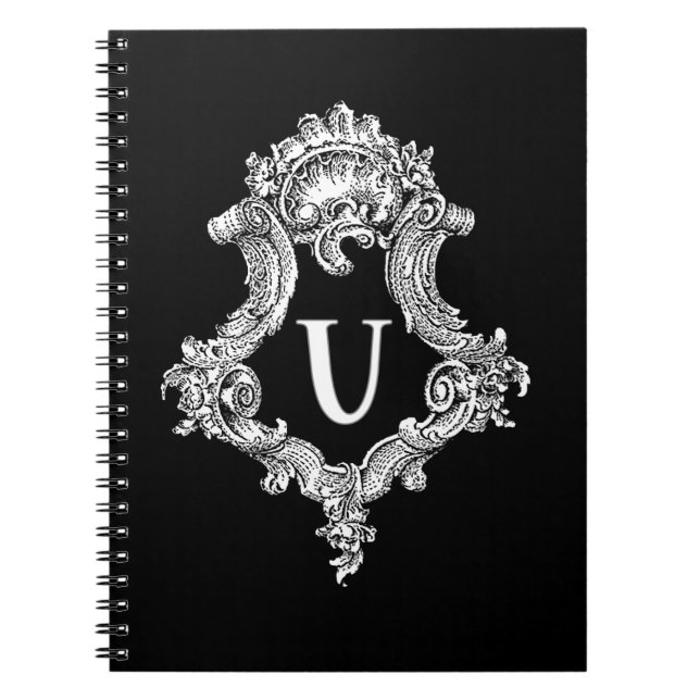 U Monogramm Notizblock (Vorderseite)
